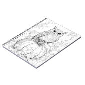 ウッズノッお洒落トブック – 秋冬フクロウジャーナル ノートブック (左側)