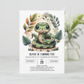 ウッズパイソンパーティー誕生日 招待状 (スタンド正面)