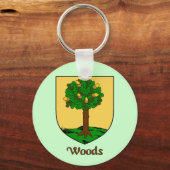 ウッズファミリーシールドキーチェーン キーホルダー (正面)