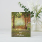 ウッズフォレカジュアルストエレガントアウトドア結婚ズ 招待状 (スタンド正面)