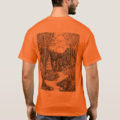 ウッズフォレスト自然Tシャツ Tシャツ (裏面)