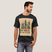 ウッズベーシックTシャツの私の首 Tシャツ (正面フル)