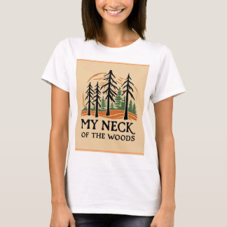 ウッズベーシックTシャツの私の首 Tシャツ