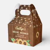 ウッズホフお洒落ライスヒマワリブライダルシャワー フェイバーボックス (裏面サイド)