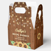 ウッズホフお洒落ライスヒマワリブライダルシャワー フェイバーボックス (オープン)