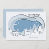 ウッズホリデーのグリーティングカード シーズンカード (正面/裏面)
