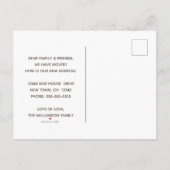 ウッズボホモダンの新しいネックニューアドレス 案内ポストカード (裏面)