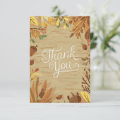ウッズボホーオータム秋 サンキューカード (スタンド正面)