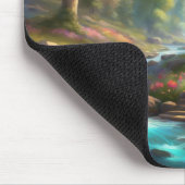 ウッズマウンテンストリームのキャビン マウスパッド (コーナー)