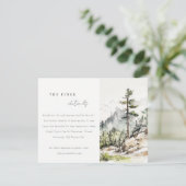 ウッズマウンテンランドスケープ結婚スケッチの詳細 エンクロージャーカード (スタンド正面)