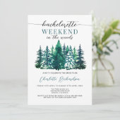 ウッズモダンバチェロレッテ請求書の週末 招待状 (スタンド正面)