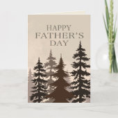 ウッズモダン父の日の木のインスピレーション カード (正面)
