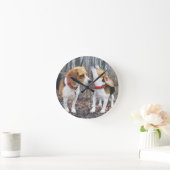 ウッズ時計のビーグル ラウンド壁時計 (ホーム)