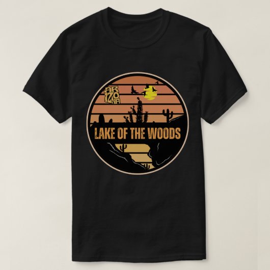 ウッズ湖, アリゾナ州 Tシャツ (デザイン正面)
