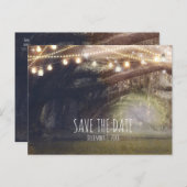 ウッズ素朴魅惑の森とライトの救日付 案内ポストカード (正面/裏面)