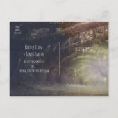 ウッズ素朴魅惑の森とライトの救日付 案内ポストカード (裏面)