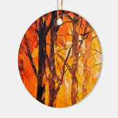 ウッズ芸術的絵を描ズ セラミックオーナメント (左)