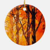 ウッズ芸術的絵を描ズ セラミックオーナメント (裏面)