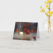 ウッズ·カードのクリスマス カード (黄色い花)