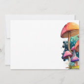 ウッズ トードストール ベイビー シャワー 招待状 (裏面)