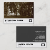 ウッズ,ブートパークカーディフ – セピア調色 名刺 (正面/裏面)