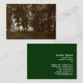 ウッズ,ブートパークカーディフ – セピア調色 名刺 (正面/裏面)