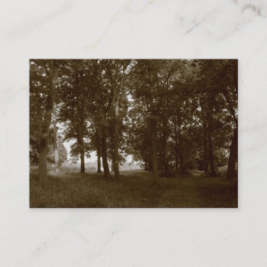 ウッズ,ブートパークカーディフ – セピア調色 名刺 (正面)