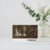 ウッズ，ブートパークカーディフ – セピア調色 名刺 (スタンド正面)