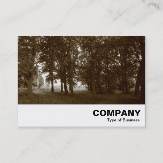 ウッズ，ブートパークカーディフ – セピア調色 名刺 (正面)