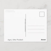 ウッタルプラデシュ州(インド) ポストカード (裏面)