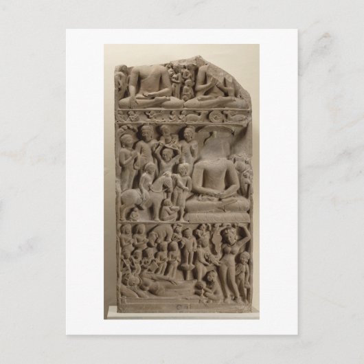 ウッタル・プラデシュ州サルナースの仏の生活の様子 ポストカード (正面)