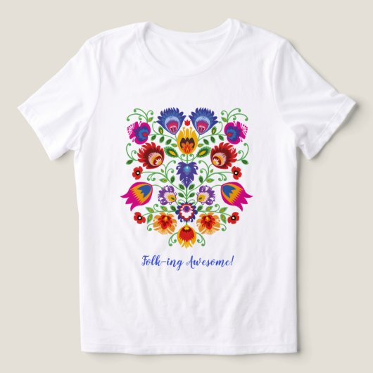ウッチの花咲く紋章 トライブレンドTシャツ (デザイン正面)