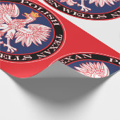 ウッテンウェルズラウンドポーランドテキサン ラッピングペーパー (角)