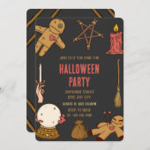 ウッディウィッチクラフツハローウィンパーティ招待状 招待状 (正面/裏面)
