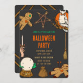 ウッディウィッチクラフツハローウィンパーティ招待状 招待状 (正面/裏面)