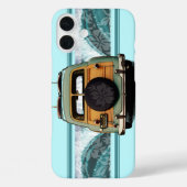 ウッディウェーブハワイアンサーフイラストレーションケースメイトiP Case-Mate iPhoneケース (裏面)