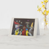 ウッディパーティー カード (黄色い花)