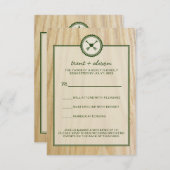 ウッディーウェディング&グランピング 返信カード (正面/裏面)