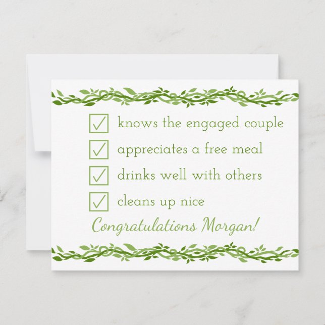 ウッディ・エレガンス | ウェディング ヴァイン ビー マイ グルームズマン (正面)