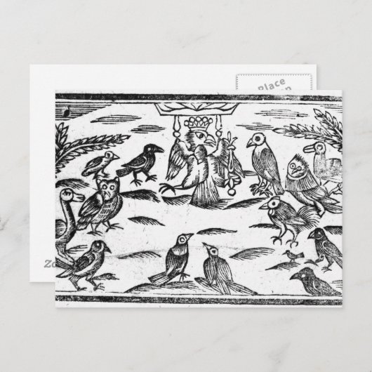 ウッディ・コーライスターズ または 鳥のハーモニー ポストカード (正面/裏面)