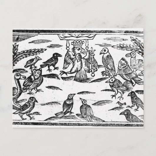 ウッディ・コーライスターズ または 鳥のハーモニー ポストカード (正面)