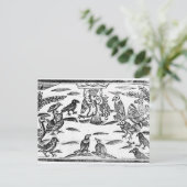 ウッディ・コーライスターズ または 鳥のハーモニー ポストカード (スタンド正面)