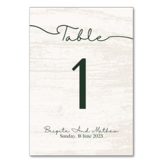 ウッディ モダン テーブル カード