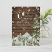 ウッドああ何おもしろい!クリスマスフローラホリデーウィンター 招待状 (スタンド正面)