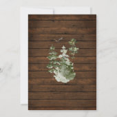 ウッドああ何おもしろい!クリスマスフローラホリデーウィンター 招待状 (裏面)