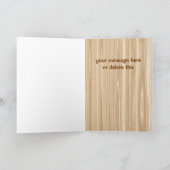 ウッドおもしろいターナー定義木版加工誕生日 カード (内部)