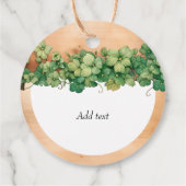 ウッドとつる植物St patricks dayアイリッシュルスチ結婚ック フェイバータグ (裏面)