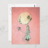 ウッドと彼女のトンボ ポストカード (正面/裏面)