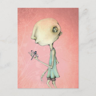 ウッドと彼女のトンボ ポストカード