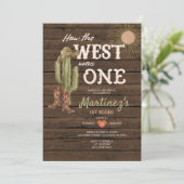 ウッドどのように西は1つの誕生日パーティーカウボーイだった 招待状 (スタンド正面)